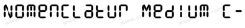 Nomenclatur Medium C字体转换